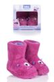 Kids 1 Pair Totes Monster Slippers - Pink