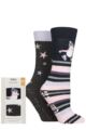 Ladies 2 Pair Totes Originals Slipper Socks - Penguin