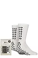 Totes 2 Pair Gripper Sports Socks - White