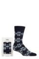Mens 1 Pair Totes Original Novelty Slipper Socks with Grip - Fair Isle