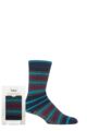 Mens 1 Pair Totes Originals Slipper Socks - Navy Stripe