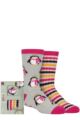 Girls 2 Pair Totes Originals Novelty Slipper Socks - Penguin