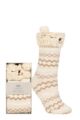 Ladies 1 Pair Totes Novelty Chunky Lined Socks - Bear