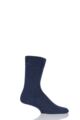 Mens and Ladies 1 Pair SOCKSHOP of London Mohair Plain Knit True Socks - Navy