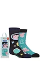 Totes 2 Pair Kids Peppa Pig Original Slipper Socks - George