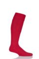 Mens and Ladies 1 Pair SOCKSHOP of London Mohair Knee High Socks With Extra Cushioning and Ribbed Top - Red