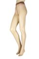 Ladies 1 Pair Falke Shelina 12 Denier Ultra Transparent Tights With Shimmer - Hazel