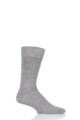 Mens and Ladies 1 Pair SOCKSHOP of London Plain Alpaca Socks - Natural Light Grey