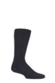 Mens and Women's 1 Pair SOCKSHOP of London Alpaca Ribbed Boot Socks With Cushioning - Jet Black