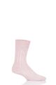 Mens and Ladies 1 Pair SOCKSHOP of London Alpaca Bed Socks - Misty Pink