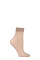 Women's 1 Pair Falke Seidenglatt 15 Denier Transparent Shining Ankle Highs - Cocoon