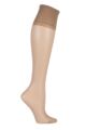 Women's 1 Pair Falke Pure Matt 20 Knee Highs With Sensitive Top - Powder