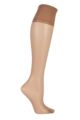 Women's 1 Pair Falke Pure Matt 20 Knee Highs With Sensitive Top - Cocoon