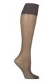 Women's 1 Pair Falke Pure Matt 20 Knee Highs With Sensitive Top - Iron