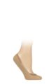 Ladies 1 Pair Falke Elegance Step Invisible Shoe Liner With Anti-Slip - Crystal