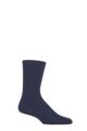 Mens 1 Pair SOCKSHOP of London 100% Cashmere Bed Socks - French Navy