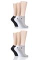 Ladies 6 Pair Ralph Lauren Cushioned Trainer Socks - Assorted
