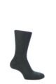 Mens and Ladies 1 Pair SOCKSHOP of London Mohair Ribbed Socks With Cushioning - Green