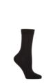 Ladies 1 Pair Falke Stabilizing Wool Everyday Socks - Black