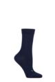 Ladies 1 Pair Falke Stabilizing Wool Everyday Socks - Space Blue