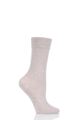 Ladies 1 Pair Falke Sensual Cashmere Marl Socks - Nut Melange
