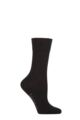 Ladies 1 Pair Falke Sensitive New York Lyocell Gentle Grip Socks - Black