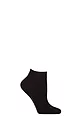 Women's 1 Pair Falke Sensitive London Gentle Grip Cotton Sneaker Socks - Black