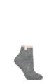 Ladies 1 Pair Falke Cosy Plush Wool and Alpaca Socks - Dark Grey
