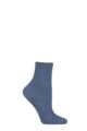 Ladies 1 Pair Falke Fresh Herbs Cotton Anklet Socks - Atlantic