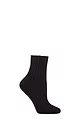 Women's 1 Pair Falke Ribbed Wool Bed Socks - Black
