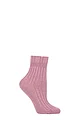 Women's 1 Pair Falke Ribbed Wool Bed Socks - Pink