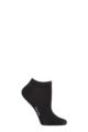 Ladies 1 Pair Falke Fine Softness Modal Trainer Socks - Black