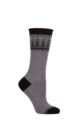 Ladies 1 Pair Falke Pine Grove Wool Socks - Slate