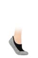 Ladies 1 Pair Falke CosyShoe Shorter Cut Virgin Wool Home Socks - Anthracite Melange