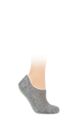 Women's 1 Pair Falke CosyShoe Shorter Cut Virgin Wool Home Socks - Light Grey