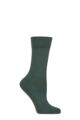 Women's 1 Pair Falke Sensitive London Left And Right Comfort Cuff Cotton Socks - Pine Grove