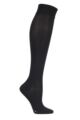 Women's 1 Pair Falke Medium Leg Vitalizer Compression Socks - Black