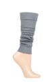 Ladies 1 Pair Falke Impulse Rib Leg Warmers - Grey