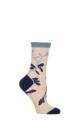 Women's 1 Pair Falke Garden Villa Cotton Socks - Royal Blue