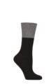 Women's 1 Pair Falke Cosy Wool Special Edition Striped Cuff Socks - Black