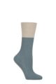 Women's 1 Pair Falke Cosy Wool Special Edition Striped Cuff Socks - Monument
