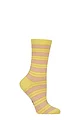 Women's 1 Pair Falke Stripe Uniform Cotton Socks - Ananas