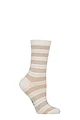Women's 1 Pair Falke Stripe Uniform Cotton Socks - White