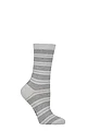 Women's 1 Pair Falke Stripe Uniform Cotton Socks - Light Blue