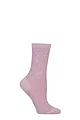 Women's 1 Pair Falke Creole Texture Animal Print Cotton Socks - Shell Pink