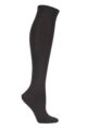 Women's 1 Pair Falke Sensitive Berlin Merino Wool Left And Right Knee High Socks - Dark Brown