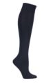 Women's 1 Pair Falke Sensitive Berlin Merino Wool Left And Right Knee High Socks - Dark Navy