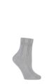 Women's 1 Pair Falke Angora Bed Socks - Silver