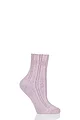 Women's 1 Pair Falke Angora Bed Socks - Pink