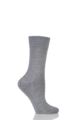 Ladies 1 Pair Falke Sensitive Berlin Merino Wool Left And Right Comfort Cuff Socks - Shetland